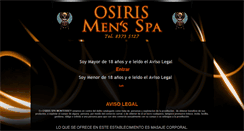 Desktop Screenshot of osirismensspa.com